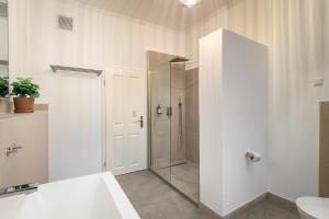 Koupelna v ubytování Gemütliche Unterkunft in Heckinghausen Wuppertal nahe der Schwebebahn