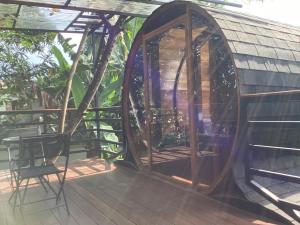 Balkón nebo terasa v ubytování Secret Garden