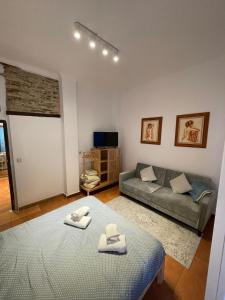 Postel nebo postele na pokoji v ubytování Frailes Apartments Granada