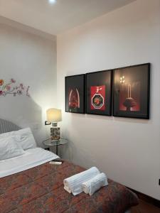 Postel nebo postele na pokoji v ubytování AliaJazz Green b&b