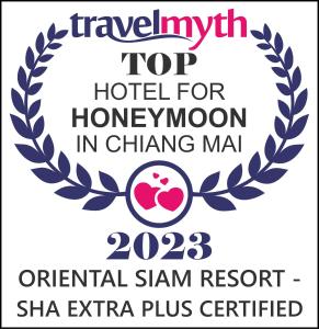 a logo for a hotel for honeymoon in china mars at Oriental Siam Resort - SHA Extra Plus Certified in Chiang Mai