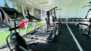 Fitness centrum a/nebo fitness zařízení v ubytování The Red Farm Relais & Spa