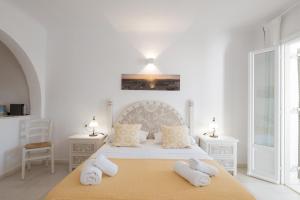Anthos Apartments客房内的一张或多张床位