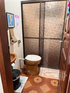 Koupelna v ubytování Hostel Roraima