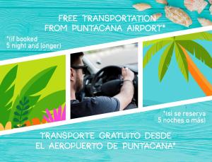 a collage of pictures of a man driving a car at OCEANFRONT & Garden View VILLAS Hotel WIFI BBQ Parking Los Corales beach CLUB & SPA in Punta Cana