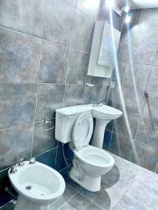 een badkamer met een toilet en een wastafel bij O’Higgins D 5 in Godoy Cruz