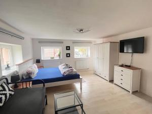TV a/nebo společenská místnost v ubytování Apartmány Klárka