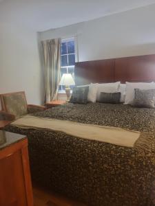Un dormitorio con una cama grande y una ventana en Sheppard, en Washington