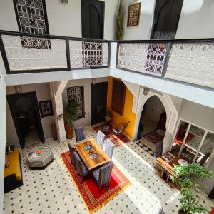 Istumisnurk majutusasutuses Riad Mylaya