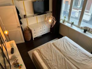Postel nebo postele na pokoji v ubytování Apartment in the middle of So-Fo, Södermalm, 67sqm