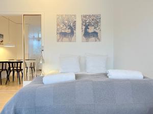 Studio Apartment In Glostrup 객실 침대