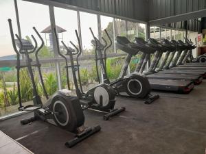 Fitness centrum a/nebo fitness zařízení v ubytování Thaineth Sport Camp