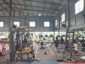 Fitness centrum a/nebo fitness zařízení v ubytování Thaineth Sport Camp