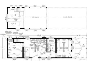 a floor plan of a building at 66 South Rim: Grand Canyon Constellations: Sleeps 8 in Valle