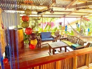 Ruang duduk di Blue Moon Guesthouse