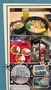 een collage van foto's van voedsel en een foto van een huis bij Smart Place in Bangkok +19 foto's