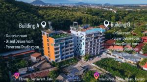 an aerial view of a building with the words building a building c at The Blue Hotel - SHA Plus in Chalong