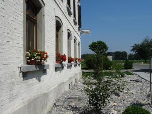budynek z skrzyniami kwiatowymi na boku w obiekcie Landhaus Vier Jahreszeiten w mieście Eriskirch