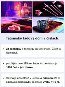 a collage of two pictures of a flyer for a party at Apartmenty PATRIS in Tatranska Strba