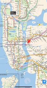 um mapa das linhas de metro em paris em Room in a 2 Bedrooms apt. 10 minutes to Time Square! em West New York