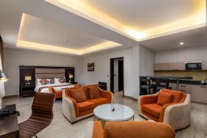 Posezení v ubytování Athena Hotel Kampala