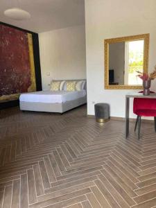 Postel nebo postele na pokoji v ubytování Residenza Agli Scavi