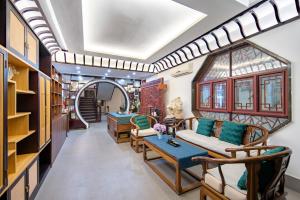Istumisnurk majutusasutuses Tongli Lanshe Garden B&B