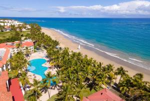 an aerial view of the beach and the ocean at Viva Tangerine by Wyndham, A Trademark All Inclusive in Cabarete
