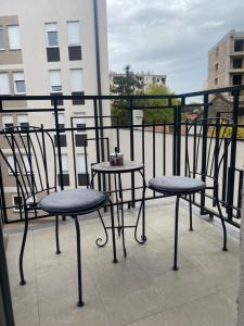 Balkón nebo terasa v ubytování Angel Apartment