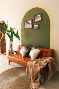 Posezení v ubytování Phòng Măng Cụt (Mangosteen room) - Nhà Mơ Homestay Bến Tre