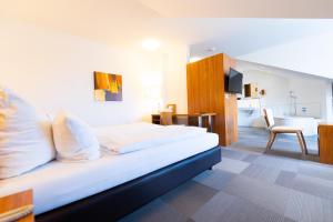 Postel nebo postele na pokoji v ubytování Hotel Darstein