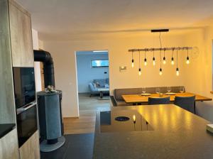 Kuchyň nebo kuchyňský kout v ubytování Apartment Steffi