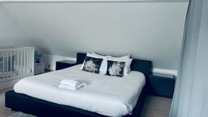 Letto o letti in una camera di La Maison Attila en Ardennes
