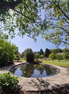 a pond in the middle of a park at Mill Park Hotel in Donegal