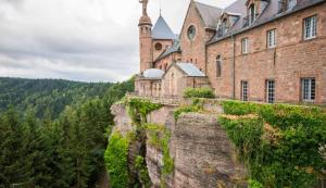 un castillo en lo alto de un acantilado en Cosy flat in Strasbourg with an access to tramway - Appartement confortable sur ligne de tram de Strasbourg en Bischheim