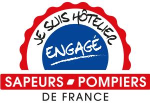 a logo for the embassy of sa europes pointers at Le Relais de Poste in Orbigny