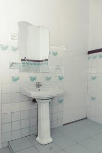 a bathroom with a sink and a mirror at Villa Florence in Nuwara Eliya