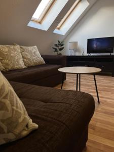 TV a/nebo společenská místnost v ubytování Apartmán Gabi