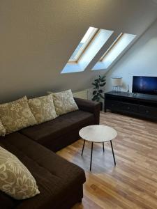 TV a/nebo společenská místnost v ubytování Apartmán Gabi