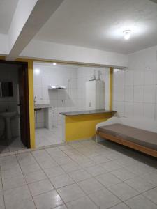 Nhà bếp/bếp nhỏ tại Chalé Bem Brasil