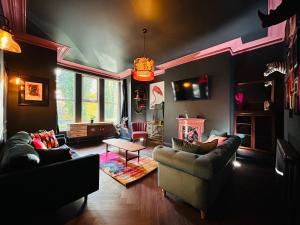 Χώρος καθιστικού στο Park Mount Residences - Boutique 1 Bedroom Apartment In Leeds With Free Parking
