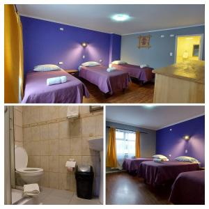 Koupelna v ubytování Hostal La Base