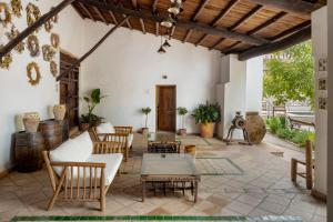 Χώρος καθιστικού στο Apartamentos turísticos EL PATIO DEL NOGAL