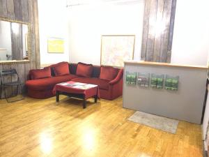 Posezení v ubytování Kecskeméti Rooms