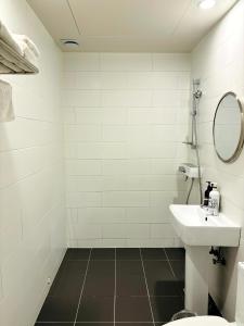 Koupelna v ubytování Hotel Yam