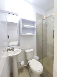 A bathroom at Aparta estudios Mubarak