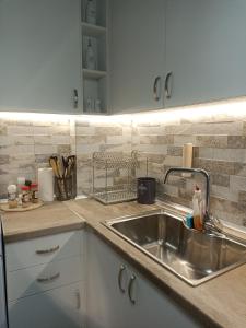 Kuchyň nebo kuchyňský kout v ubytování Apartment SEA HOLIDAYS