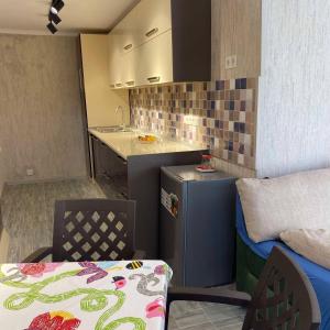A kitchen or kitchenette at Maganiskhedi
