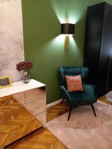 Χώρος καθιστικού στο Glam Apartman Miskolc
