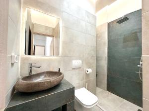 Koupelna v ubytování Seaside Deluxe Apartment